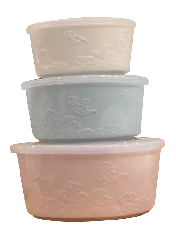 Porcelain fridge set 3 pieces