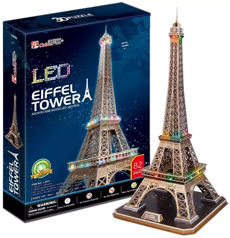 لعبة بازل برج إيفل، فرنسا، 82 قطعة