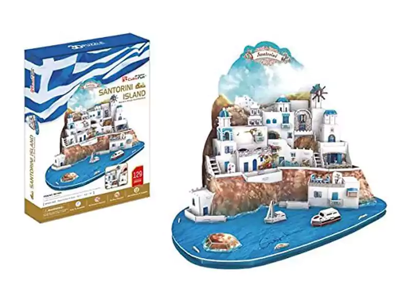 لعبة بازل جزيرة سانتوريني، 129 قطعة، 195