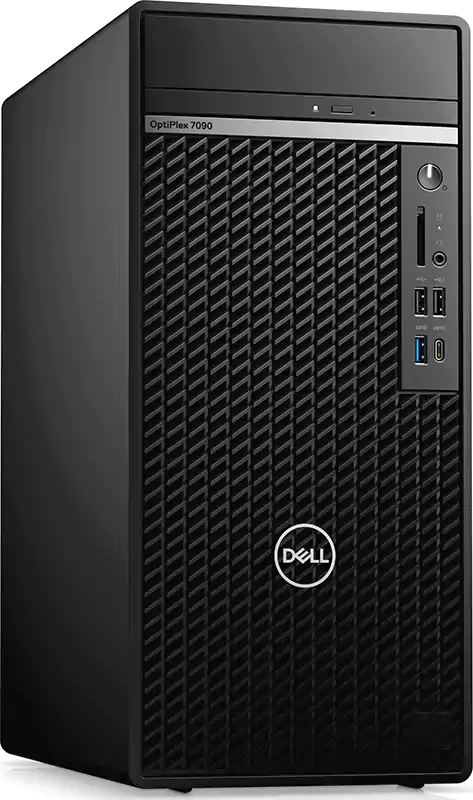 Dell Optiplex 7090 Desktop Computer, 10th Generation Processor, Intel Core I7, 4GB RAM, 1TB HDD, Intel® Integrated, DOS, Black