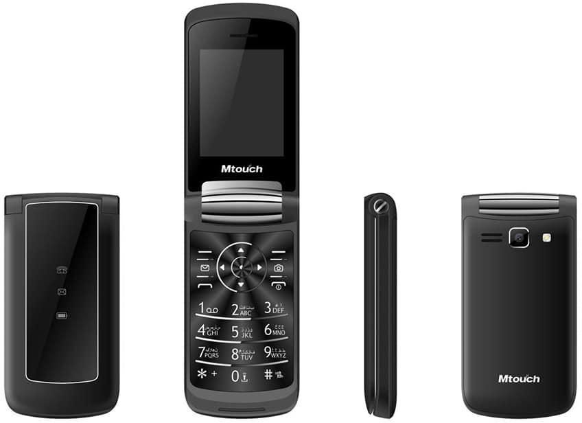 هاتف ام تاتش A600 بشريحتى إتصال - شاشتين عرض- الشاشه الاساسيه 2.4 بوصه - اسود