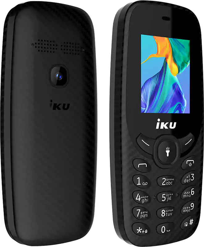 موبايل اي كيه يو في 100، ثنائي الشريحة 1.77 بوصة، اسود