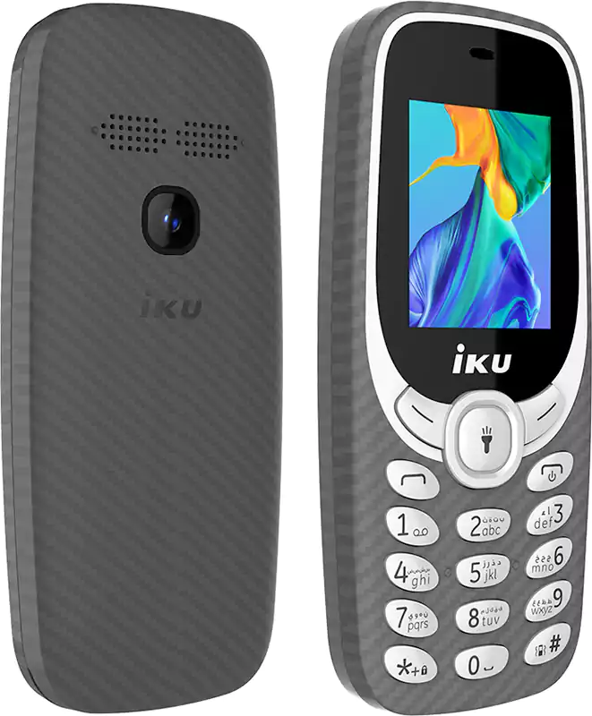 موبايل اي كيه يو في 100، ثنائي الشريحة، 1.77 بوصة، رمادي