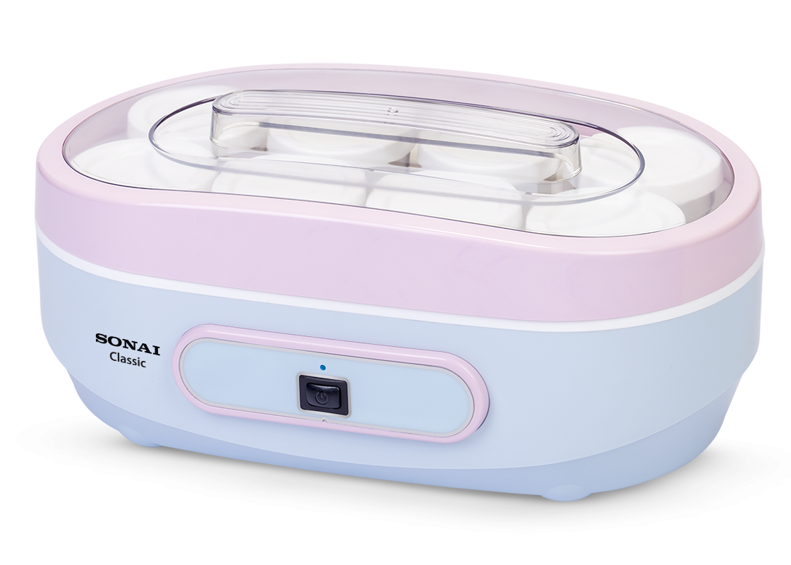 ماكينة الزبادي سوناي، سعة 8 أكواب، أبيض، MAR.1077