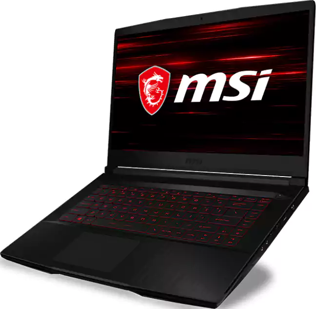 MSI Laptop GF63 10UD, 10th Gen, Intel® Core™ i7, 16GB RAM, 1TB HDD + 256GB SSD, NV GEFORCE RTX3050-4GB, 15.6 Inch FHD Display, Windows 10, Black
