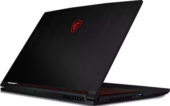 MSI Laptop GF63 10UD, 10th Gen, Intel® Core™ i7, 16GB RAM, 1TB HDD + 256GB SSD, NV GEFORCE RTX3050-4GB, 15.6 Inch FHD Display, Windows 10, Black
