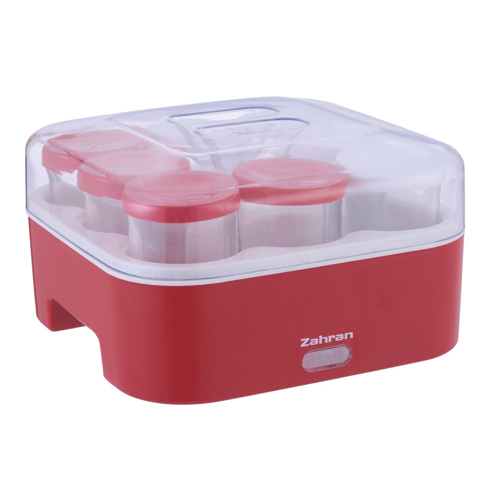 ماكينة الزبادي زهران، سعة 8 أكواب، أحمر، YG6003EG