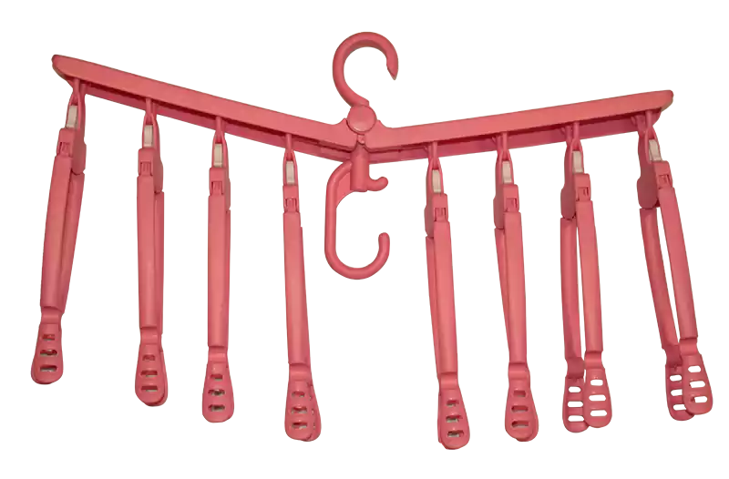 Plastic door hanger, 8 hangers - Pink