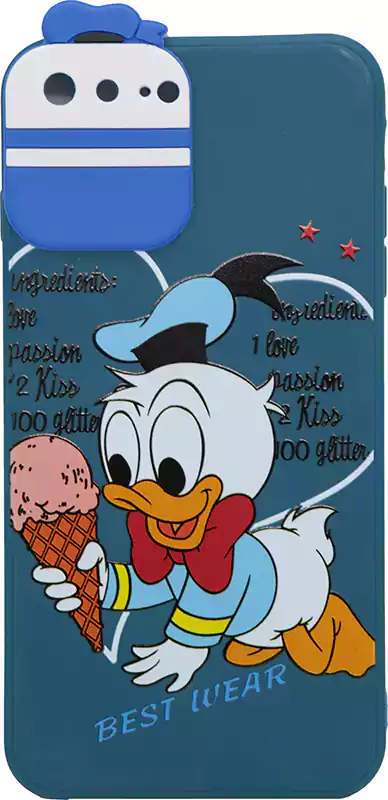 جراب بطوط  لون تركواز غامق لهاتف ايفون 8 بلس