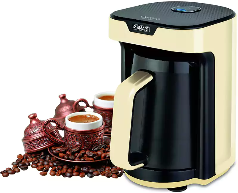 ماكينة تحضير القهوة التركي سمارت، 535 وات، أسود وأحمر، SCM187T