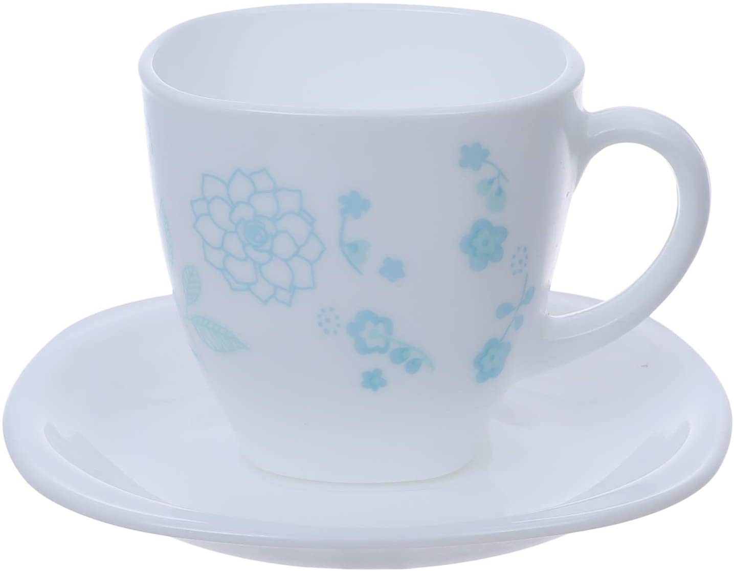 Luminarc Arcopal Quadrato Dinner Set, 44 Pieces - Blue and White