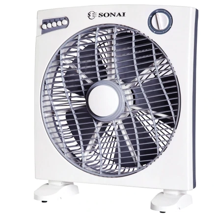 مروحة بوكس سوناي، 14 بوصة، تايمر، أبيض، MAR-3014 W