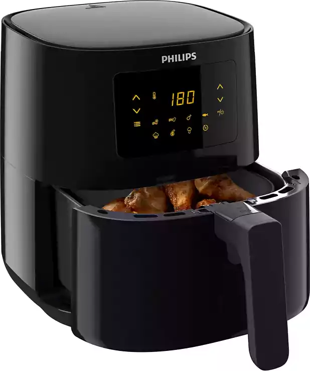 Philips Air Fryer 1400 Watt, 4.1 Liter, Digital Display, Black HD9252