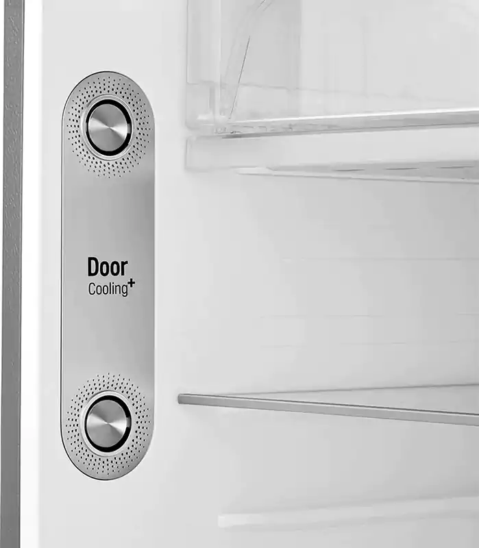 ثلاجة ال جي، نوفروست، 410 لتر، انفرتر، 2 باب، شاشة ديجيتال، فضي، GN-H562HLHL