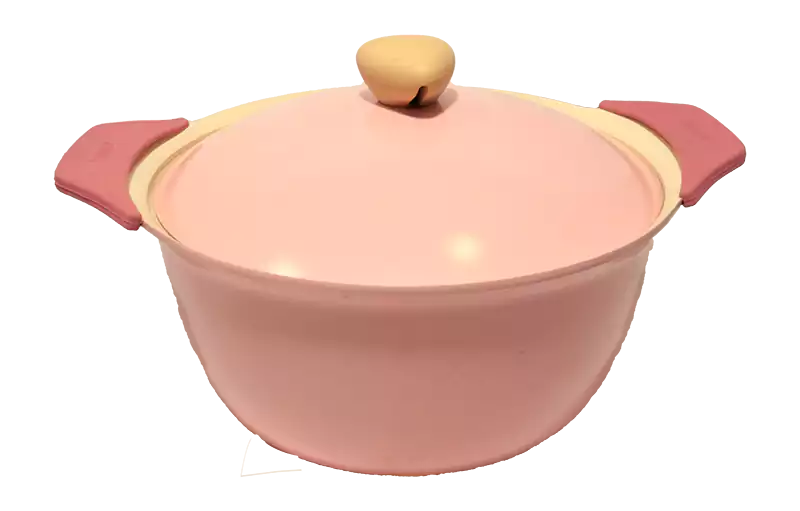 حلة طهي سيراميك من ألزامك تركي مقاس 28 - بينك