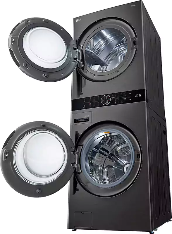 LG WashTower™Front Loading Washing Machine, 21 kg Washer + 16 Kg Dryer, Black, FWT2116BS