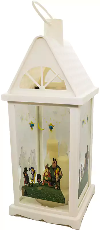 فانوس شمع، بلاستيك، بيج