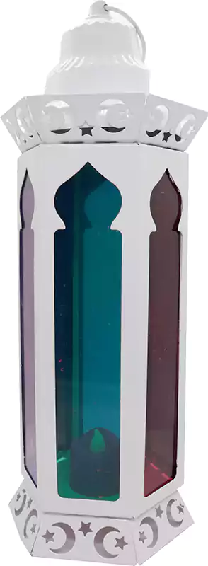 فانوس حياة، معدن، أبيض