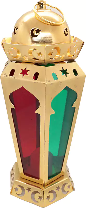 فانوس هيا، معدن، ذهبي