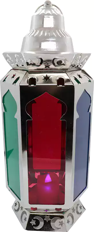 فانوس شمع، معدن، فضي