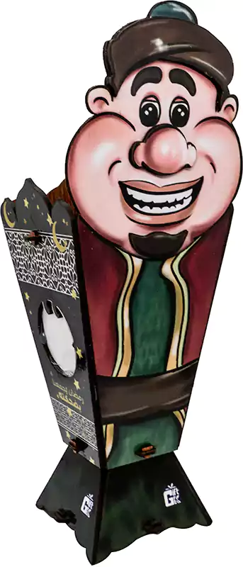 Fananis lantern, wood, colored