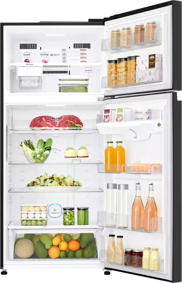 ثلاجة ال جي، نوفروست، 506 لتر، انفرتر، 2 بابHygiene Fresh ، ™+DoorCooling، أسود، GN-C722SGGL