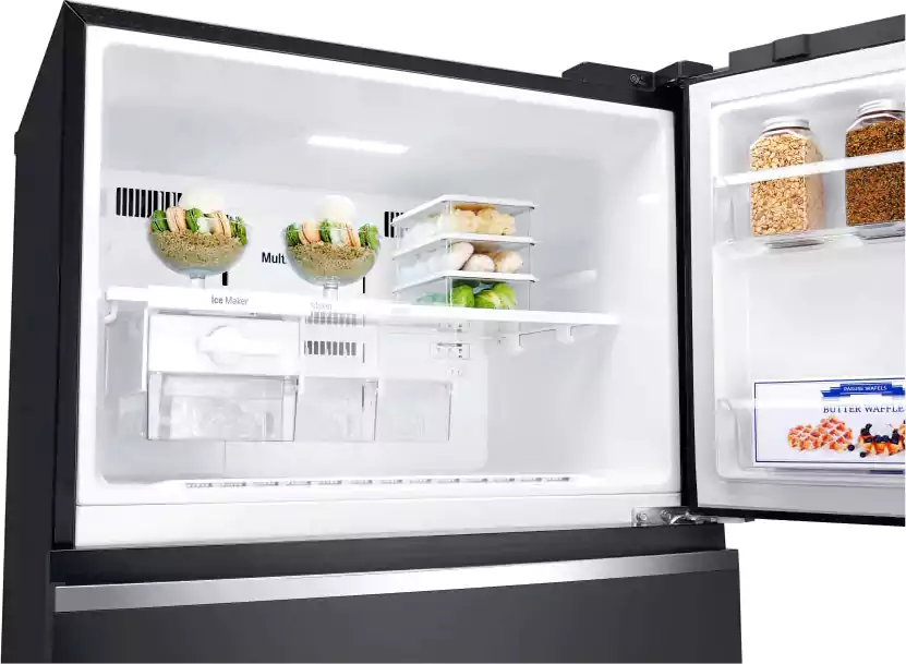 ثلاجة ال جي، نوفروست، 506 لتر، انفرتر، 2 بابHygiene Fresh ، ™+DoorCooling، أسود، GN-C722SGGL