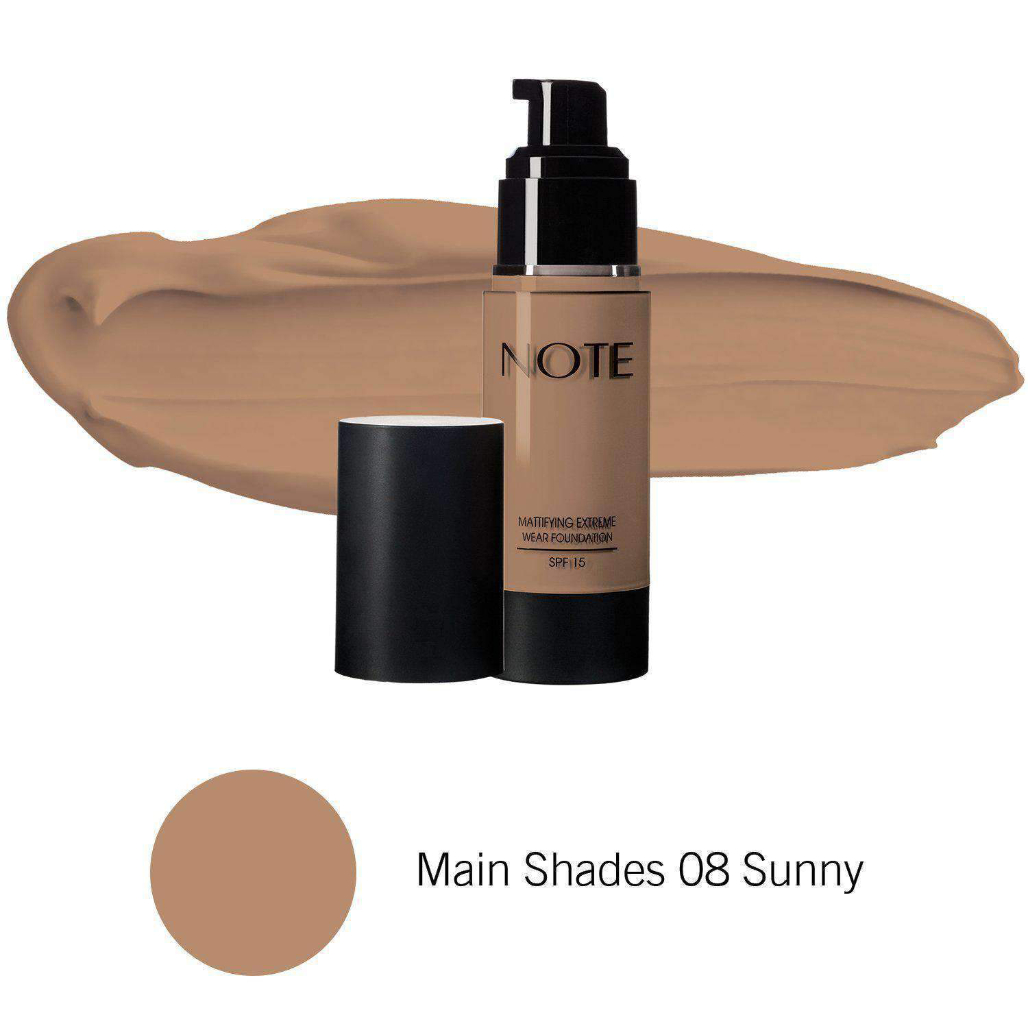 Note Mattifying Extreme Wear Foundation, 08