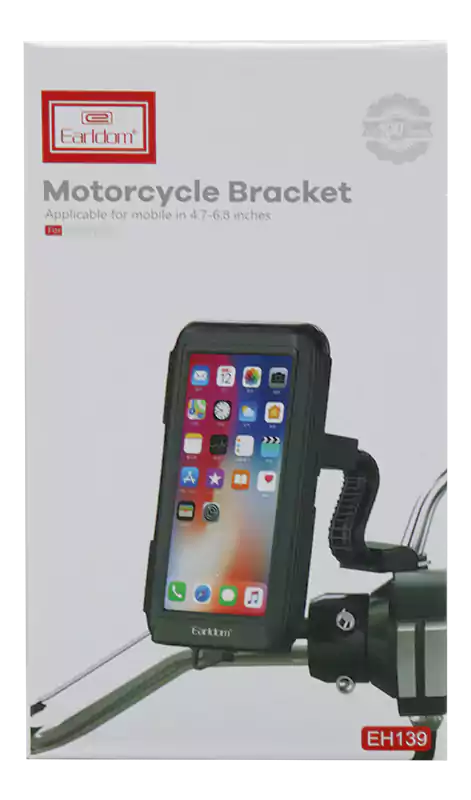 Earldom mobile phone holder, anti-vibration, black EH139