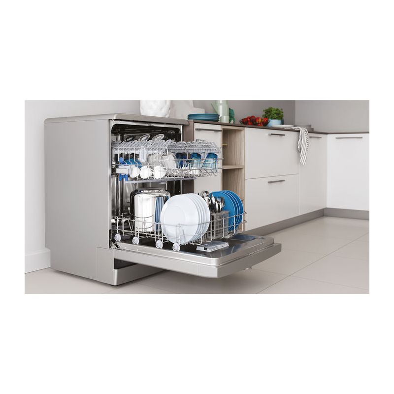 غسالة أطباق اندسيت13 فرد، 60 سم، 5 برامج، ستانلس، DFE1B19S
