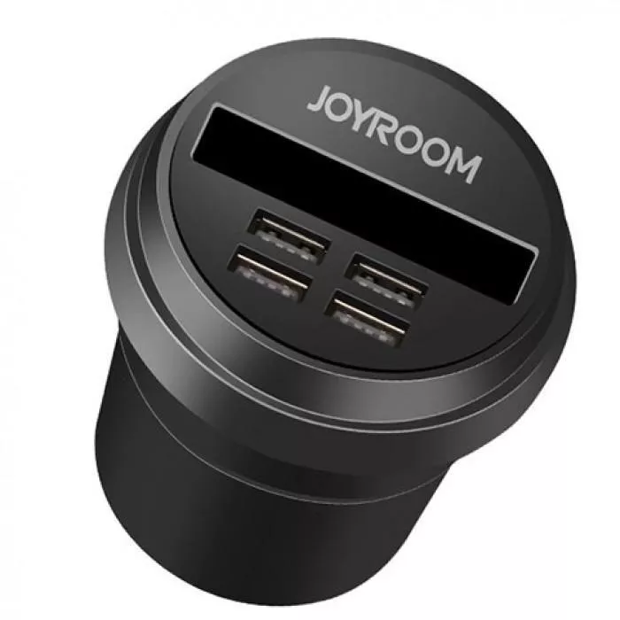 Joyroom Mini Fast Car Charger for Mobile Phones and Tablets, Multi USB, Black C.M402