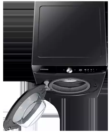 Samsung Front Loading Washing Machine, 21 kg, Inverter, Black, WD21T6300GV-AS