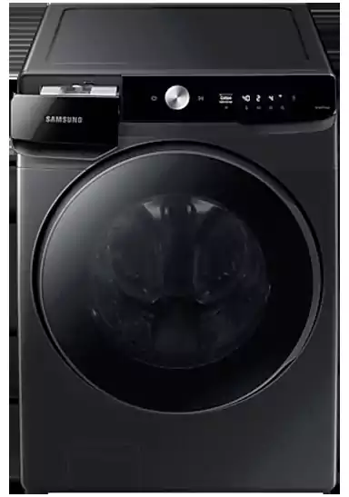 Samsung Front Loading Washing Machine, 21 kg, Inverter, Black, WD21T6300GV-AS