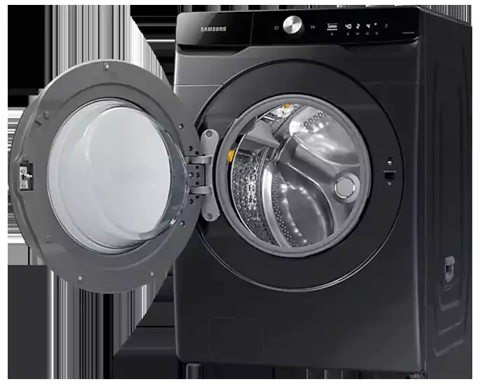 Samsung Front Loading Washing Machine, 21 kg, Inverter, Black, WD21T6300GV-AS