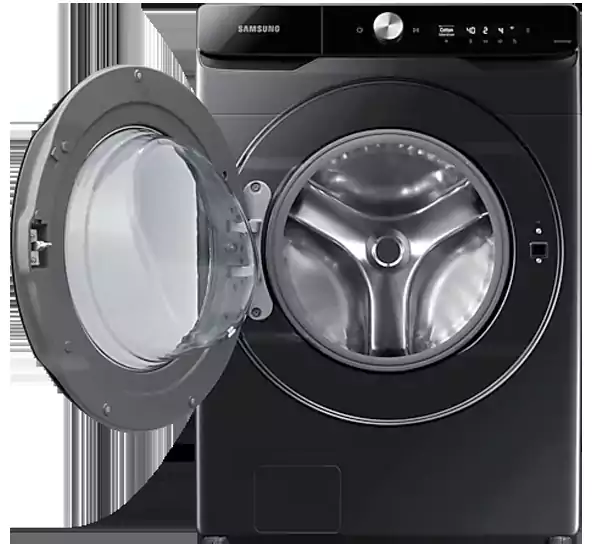 Samsung Front Loading Washing Machine, 21 kg, Inverter, Black, WD21T6300GV-AS