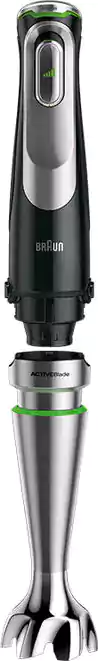 Braun MultiQuick 9 Hand Blender, 1200 Watt, 2 Liter, With Multiple accessories, Black MQ 9187XI