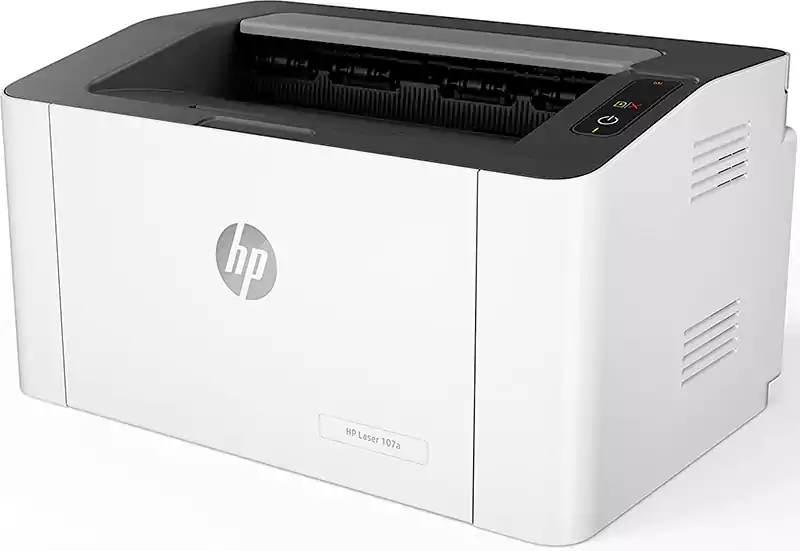 HP LaserJet Monochrome Printer, White, M107A