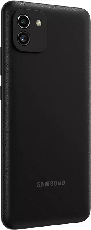 Samsung Galaxy A03 Dual SIM Mobile, 128GB Memory, 4GB RAM, 4G Network, Black