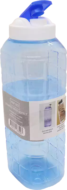 Al Madina water bottle, plastic, 1.5 liters, squares, multiple colors