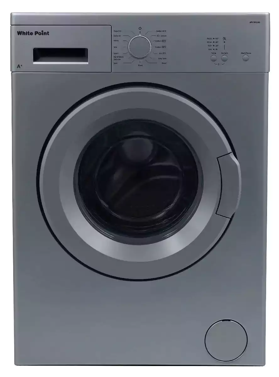 غسالة ملابس فول اوتوماتيك وايت بوينت، تحميل أمامي، 5 كجم، فضي، WPW5813DS