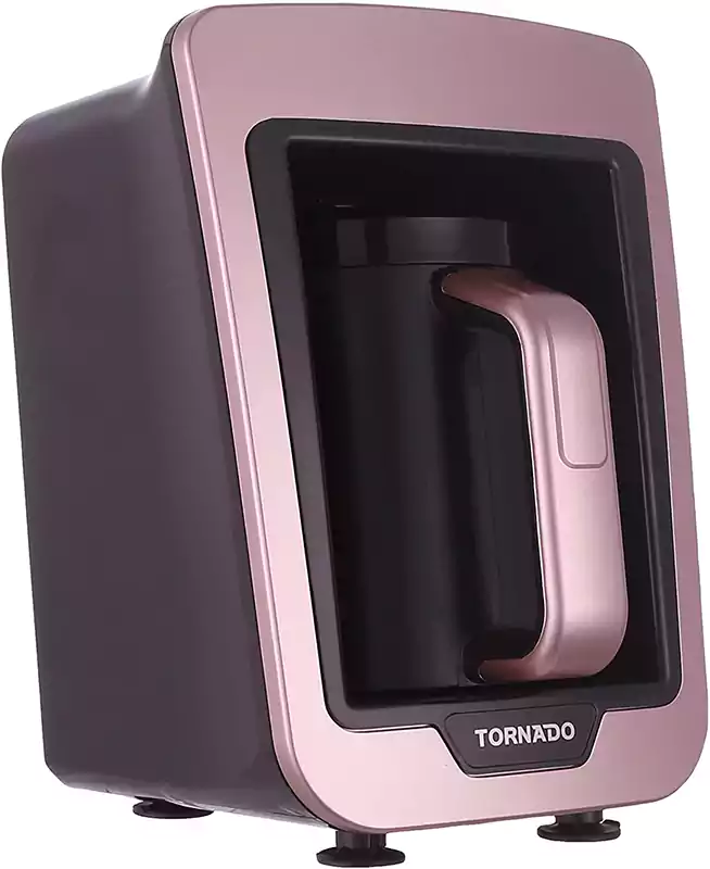 Tornado Automatic Turkish Coffee Maker, 735 Watt, Pink, TCME-100 RS