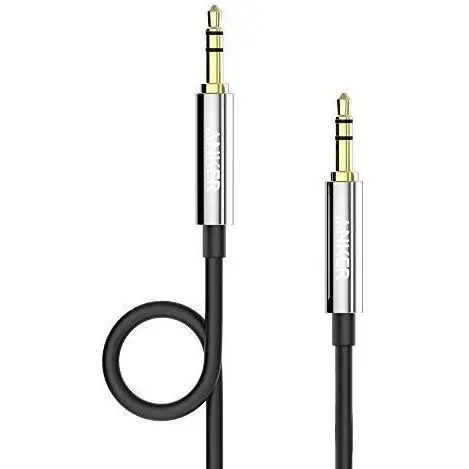 كابل صوت من انكر ، 3.5 ملم ، اسود - A7123H12