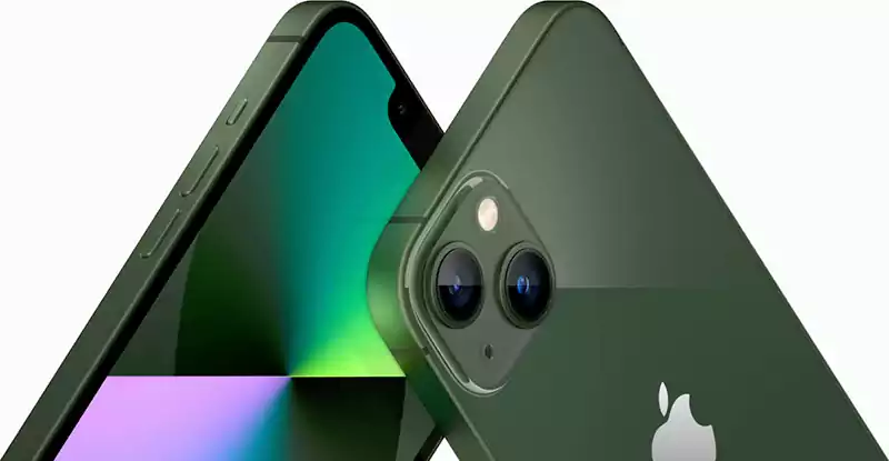 iPhone 13 Single SIM Mobile, 128GB Internal Memory, 4GB RAM, 5G LTE Network, Green