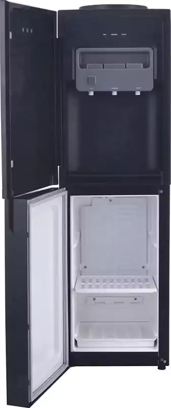 Bergen Water Dispenser, 3 Taps (Cold + Hot + Regular), Top Loading, Refrigerator, Black*Gold, BYB538