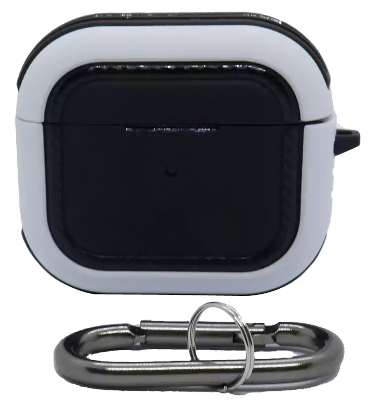 جراب اير بودز 3 ،سيليكون ،أسود x أبيض