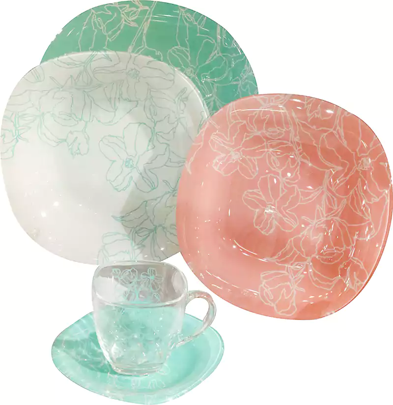 Luminarc Dinner Set 46 Pieces Square