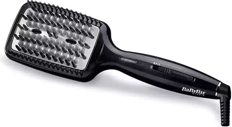 Babyliss 3D Electric Hair Straightening Brush, With Ionic Technology,  Black, HSB101E Elghazawy Shop