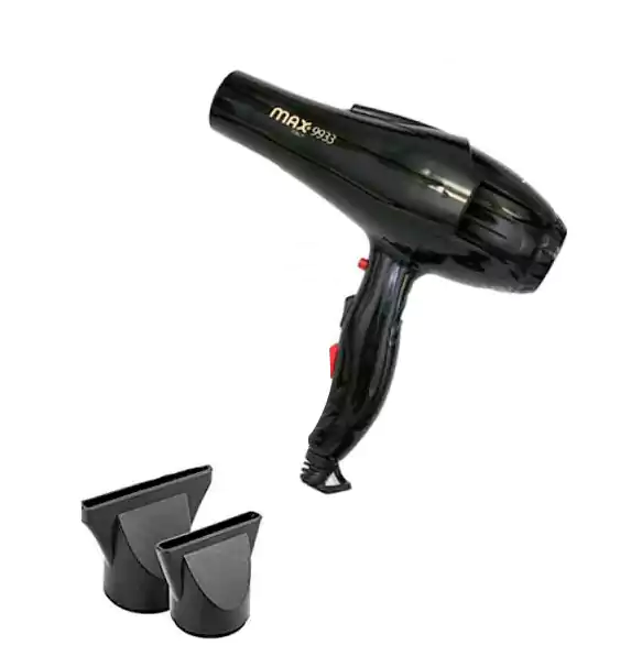 Max hair dryer, 2200 Watt, Black, Max-9933