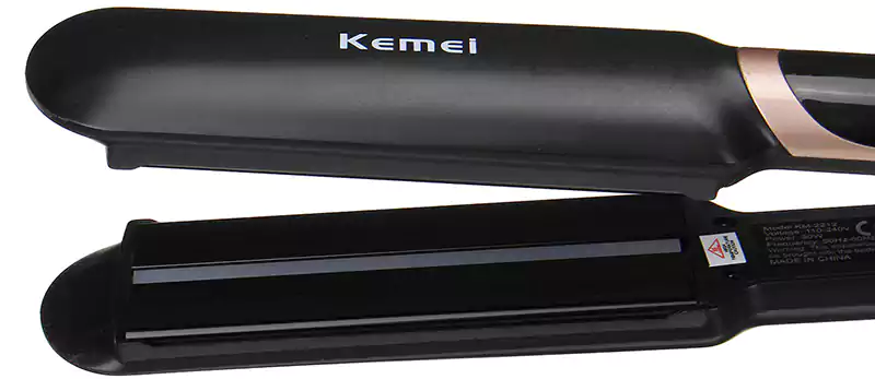 Kemei Hair Straightener,  220℃, Black, KM-2212