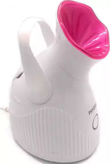 Phyopus Ionic Steamer for Face and Hair Care, Deep Cleaning and Sauna Professional, White with Fuchsia CL-5058